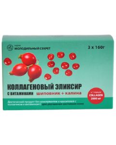 Buy Collagen elixir functional drink with a high content of vitamins and collagen, Altai Treasure, 3x160 gr | Online Pharmacy | https://pharm-pills.com