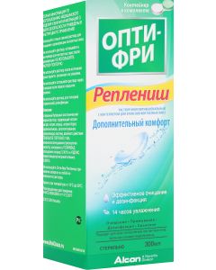 Buy Opti-Free Solution for contact lenses 'Replenish', with container, 300 ml | Online Pharmacy | https://pharm-pills.com