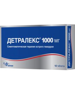 Buy Detralex tab. p / o film. 1000 mg # 18 | Online Pharmacy | https://pharm-pills.com