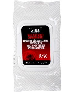 Buy Wet wipes Kiss New York Professional 'With rose water', for removing makeup, 36 pcs | Online Pharmacy | https://pharm-pills.com