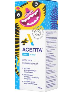 Buy Toothpaste Asepta Teens From 8 years old , 50 ml | Online Pharmacy | https://pharm-pills.com