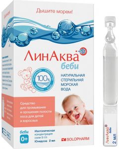 Buy LinAkva means for washing baby nasopharynx Solopharm, 0,9 %, 2 ml | Online Pharmacy | https://pharm-pills.com