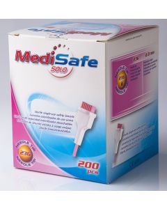 Buy Lancet automatic MediSafe Solo 23G 2.0 mm, for capillary sampling of blood 200 pieces / pack  | Online Pharmacy | https://pharm-pills.com