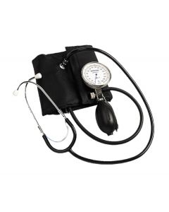 Buy Treat play Sanaphon mechanical tonometer with built-in stethoscope. The cuff is large. Black colour. | Online Pharmacy | https://pharm-pills.com