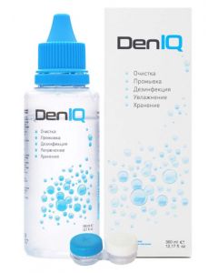 Buy DenIQ Solution for contact lenses, with container, 360 ml | Online Pharmacy | https://pharm-pills.com