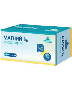 Buy BAA Miopharm Magnesium B6, 60 tablets | Online Pharmacy | https://pharm-pills.com